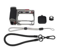 EaseSunny Kit de agarre de aleación de aluminio para Insta360 Pro 2, mango anticaída con botón obturador, paquete de jaula estabilizadora ergonómica para cámara de acción
