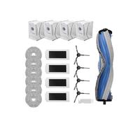 EaseSunny Kit de piezas de repuesto para aspiradora robot Ecovacs T30S/T30S Pro, incluye cepillo principal, cepillos laterales, filtros, paños de fregona y bolsas de polvo