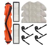 EaseSunny Kit de piezas de repuesto para robot aspirador Xiaomi S40 OV81, cepillo principal, cepillos laterales, filtros, trapeadores, juego de accesorios