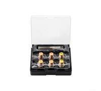 EaseSunny Kit de reparación de rosca de drenaje de aceite M13-M20 x 1,5 mm, juego de acero para roscas dañadas del motor de sumidero, herramienta de 13 piezas con estuche (M13 x 1,5)
