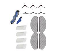 EaseSunny Kit de repuesto para Ecovacs Deebot N20 Plus, N20 Pro Plus: cepillo principal, cepillos laterales, filtros, almohadillas de fregona, juego de 16 piezas