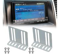 EaseSunny Kit de soporte metálico y tornillos para instalar radio de coche de 2 DIN, reproductores MP5 DVD CD compatibles con dispositivos de audio compatibles con 2 DIN