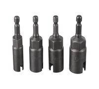 EaseSunny Llave de tuerca de mariposa, destornillador de tuerca de ala, llave de tuerca de panel, vástago hexagonal de 1/4, acero al cromo vanadio, para persianas y paneles, 4 piezas
