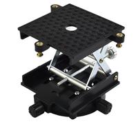 EaseSunny Mesa elevadora ajustable, banco de trabajo de laboratorio, soporte de altura ajustable, herramienta de afinación, aleación de aluminio, plataforma estable para experimentos de física