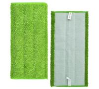 EaseSunny Paquete de 2 almohadillas reutilizables de microfibra para mopa Swiffer Wet Jet, recambios lavables para barrer en húmedo y seco en madera dura, azulejos, suelos laminados