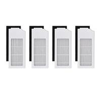 EaseSunny Paquete de 4 filtros de repuesto compatibles con Ecovacs Deebot T10 Turbo Robot Aspiradora, accesorios de filtro lavables estilo HEPA para pelo de mascotas y polvo