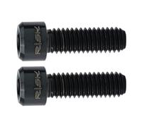 EaseSunny Perno de brazo de manivela para bicicleta, tornillo de apriete de biela, perno de fijación Hollowtech II para Shimano Ultegra, cierre de aleación M6 x 18 mm, arco iris negro dorado, paquete
