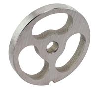 EaseSunny Placa de acero inoxidable para picadora de carne, disco de molienda de 69 mm, hoja de acero 402, para molinillos comerciales de 12 tipos, borde liso, accesorio de cocina sanitario, agujero