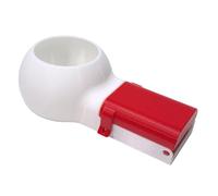 EaseSunny Recolector de virutas con guía integrada, recogedor de desechos portátil para perforación de madera, metal, piedra, interfaz de botella de agua, rojo y blanco