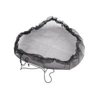 EaseSunny Red de agua de lluvia, cubierta de barril de lluvia, protector de tapa de malla, malla fina que evita hojas, fijación de cordón, 83 cm de diámetro, paquete de 2 para colillas de agua de