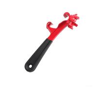 EaseSunny Removedor de tapa de tambor 3 en 1 para contenedores de 5 a 55 galones, abridor de estilo correa de goma multifunción para filtros de aceite y cubos de pintura, rojo (b)