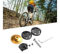 EaseSunny Soporte de aluminio para vástago de bicicleta, soporte de computadora, para Garmin Edge 20/25/500/510/520/800/810/820/1000, Bryton Rider 20/21/30/35/40, Cateye, aleación sólida, color negro