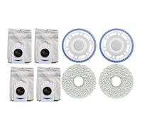 EaseSunny Soporte para fregona, almohadillas para fregona, kit de bolsas de polvo para aspiradora robot ECOVACS T30S Combo, Pro, OMNI, T50, N30, 8 piezas de repuesto