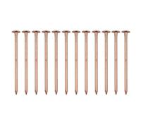 EaseSunny Uñas de cobre, uñas para matar árboles, picos de eliminación de tocones, cobre puro de 4 pulgadas para una rápida eliminación de raíces, herramienta de jardín que no molesta, paquete de 12