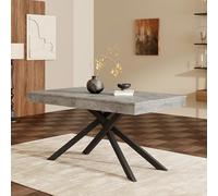 Easexcy Ausziehbarer Esstisch, 140/180x80 cm, geeignet für 6-8 Personen, rechte Form, Verdickte Tischplatte, Tisch für Esszimmer, Küche, Wohnzimmer