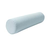 Eashaoo Almohada redonda de espuma viscoelástica para el cuello, almohada cervical cilíndrica con funda de almohada de lino con cremallera, cojín para respaldo de reposabrazos de sofá, cojín de apoyo