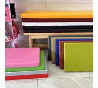 Eashaoo Cojín de banco de piel sintética, extraíble, impermeable, antideslizante, para muebles de jardín, patio, columpio, ventana, reposapiés (rojo, 100 x 45 x 8 cm)