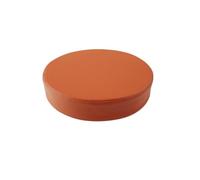 Eashaoo Paquete de 1/2 cojines redondos de espuma de cuero para silla, impermeable, antideslizante, para cocina, comedor, bar, taburete de jardín, tapete de sofá/cojín de suelo con funda desmontable