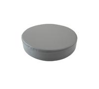 Eashaoo Paquete de 1/2 cojines redondos de espuma de cuero para silla, impermeable, antideslizante, para cocina, comedor, bar, taburete de jardín, tapete de sofá/cojín de suelo con funda desmontable