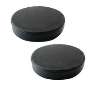 Eashaoo Paquete de 1/2 cojines redondos de espuma de cuero para silla, impermeable, antideslizante, para cocina, comedor, bar, taburete de jardín, tapete de sofá/cojín de suelo con funda desmontable