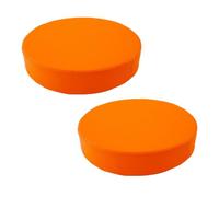 Eashaoo Paquete de 1/2 cojines redondos de espuma de cuero para silla, impermeable, antideslizante, para cocina, comedor, bar, taburete de jardín, tapete de sofá/cojín de suelo con funda desmontable