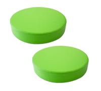 Eashaoo Paquete de 1/2 cojines redondos de espuma de cuero para silla, impermeable, antideslizante, para cocina, comedor, bar, taburete de jardín, tapete de sofá/cojín de suelo con funda desmontable