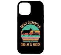 Easily Distracted by Dholes & Books Retro Wild Dogs Lover Carcasa para iPhone 12 Pro MAX