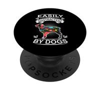 Easily Distracted by Dogs Boykin Spaniel Funny Dog Lover PopSockets PopGrip Adhesivo