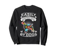 Easily Distracted by Dogs English Springer Spaniel Dog Lover Sudadera