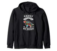 Easily Distracted by Dogs Golden Retriever Dog Lovers Puppy Sudadera con Capucha