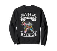 Easily Distracted by Dogs Irish Terrier Dog Lovers Puppy Sudadera