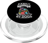 Easily Distracted by Dogs Maltese Dog Lovers Puppy PopSockets PopGrip para MagSafe