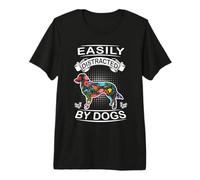 Easily Distracted by Dogs Nova Scotia Duck Tolling Retriever Camiseta Premium