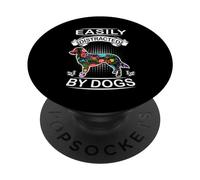 Easily Distracted by Dogs Nova Scotia Duck Tolling Retriever PopSockets PopGrip Adhesivo