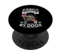 Easily Distracted by Dogs Rottweiler Funny Dog Lover PopSockets PopGrip Adhesivo