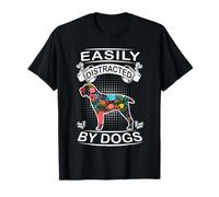 Easily Distracted by Dogs Spinone Italiano Dog Lover Camiseta