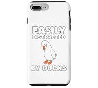 Easily Distracted By Ducks Funny Duck Lover Men Women Kids Carcasa para iPhone 7 Plus/8 Plus