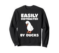 Easily Distracted By Ducks Funny Duck Lover Men Women Kids Sudadera