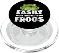 Easily Distracted by Frogs Frog Lover Gift PopSockets PopGrip para MagSafe