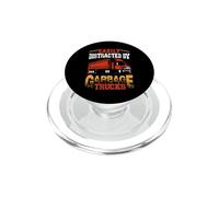 Easily Distracted by Garbage Trucks Fun Truck Driver Trucker PopSockets PopGrip para MagSafe
