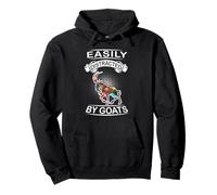 Easily Distracted by Goats Funny Animal Goat Loves Sudadera con Capucha