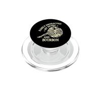 Easily Distracted by Music and Bourbon Skeleton PopSockets PopGrip para MagSafe