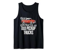 Easily Distracted by Old Pickup Trucks Men Women Funny Truck Camiseta sin Mangas