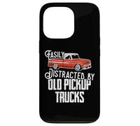 Easily Distracted by Old Pickup Trucks Men Women Funny Truck Carcasa para iPhone 13 Pro