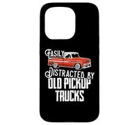 Easily Distracted by Old Pickup Trucks Men Women Funny Truck Carcasa para iPhone 15 Pro