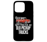 Easily Distracted by Old Pickup Trucks Men Women Funny Truck Carcasa para iPhone 15 Pro Max