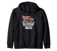 Easily Distracted by Old Pickup Trucks Men Women Funny Truck Sudadera con Capucha
