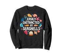 Easily Distracted By Seashells - Shell Collecting Seashell Sudadera