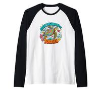Easily Distracted by Turtles Cute Funny Sea Turtle Lover Camiseta Manga Raglan