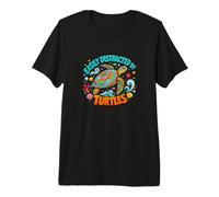 Easily Distracted by Turtles Cute Funny Sea Turtle Lover Camiseta Premium